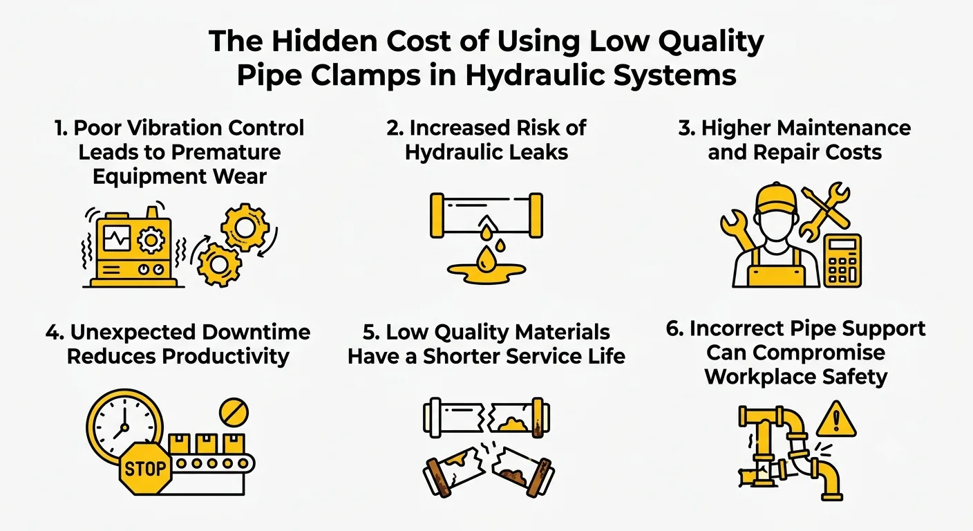Hidden Cost of Using Low Quality Pipe Clamps